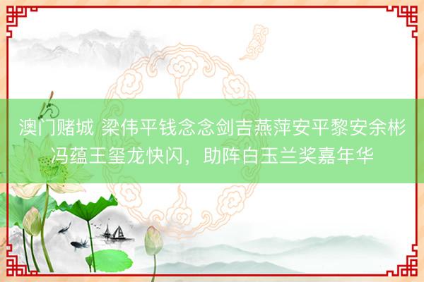 澳门赌城 梁伟平钱念念剑吉燕萍安平黎安余彬冯蕴王玺龙快闪，助阵白玉兰奖嘉年华